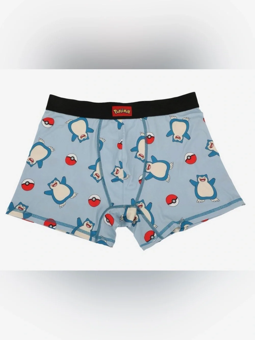 •BIOWORLD•NWT SNORLAX & POKÉMON BALLS LOGO BOXER BRIEFS SIZE LARGE